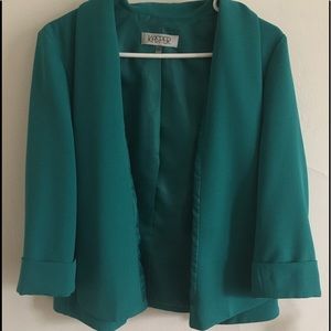 Business professional teal blazer