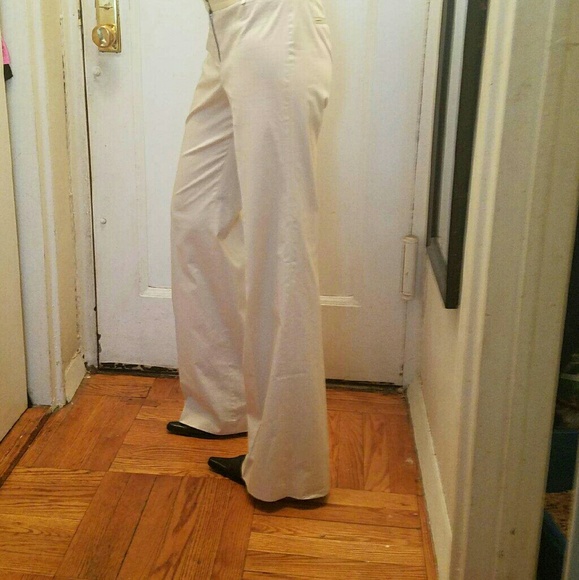 BCBGMAXAZRIA WOMEN CREAM PANTS SIZE 4 - Picture 4 of 5
