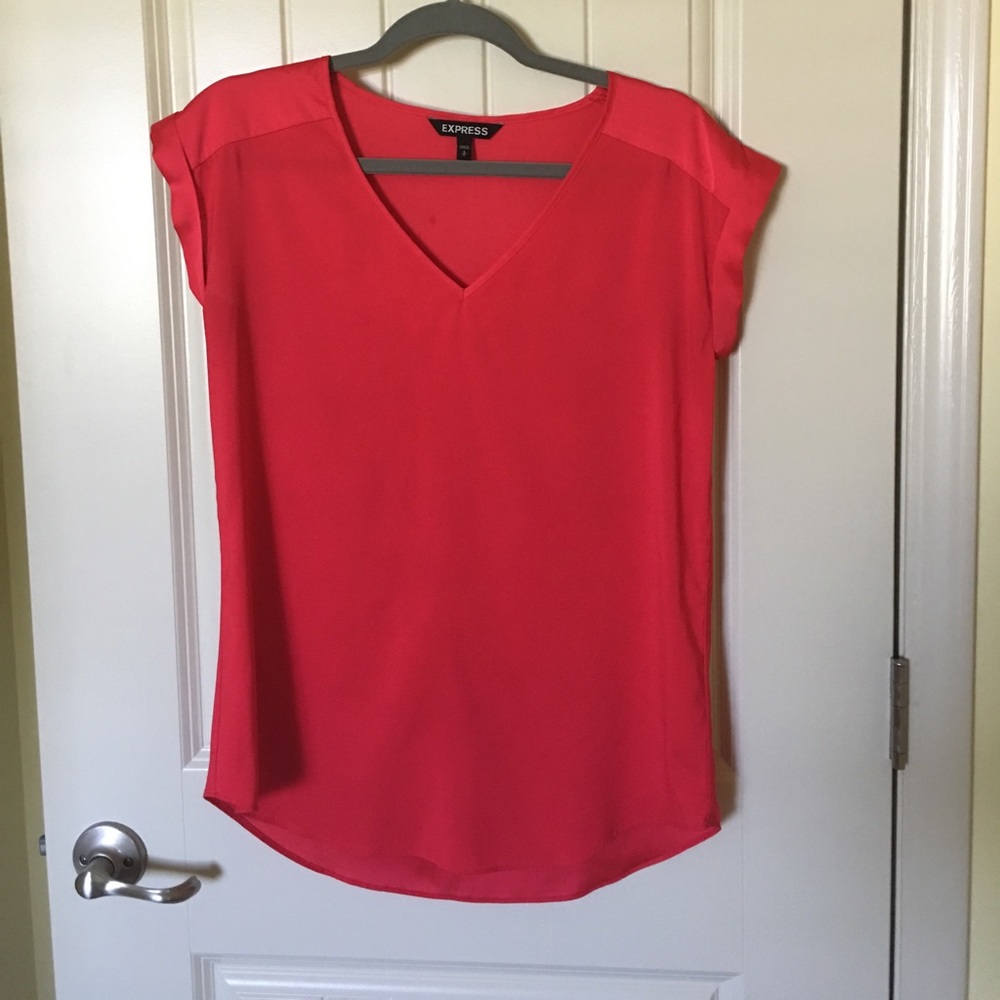 Bright red Express blouse