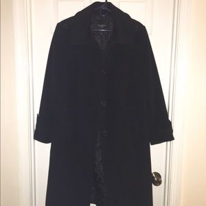 Talbots Women's Black Peacoat size 14W