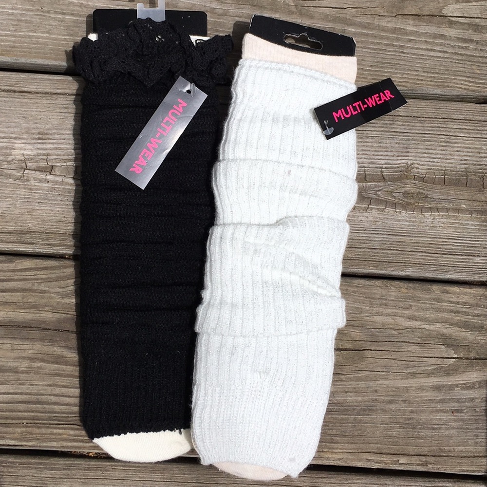 2 pair of boot socks and leg warmer combos
