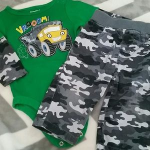 6-9 month long sleeve onesie and pants