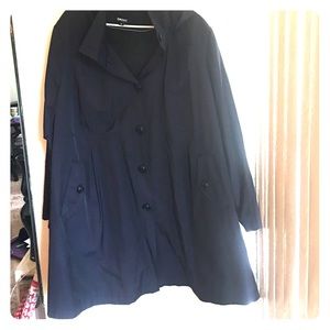 Navy DKNY raincoat SZ 3X