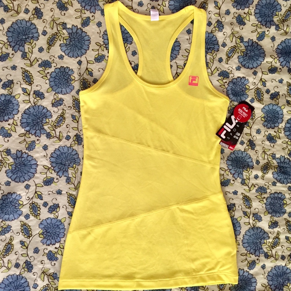 NWT!!  FILA Sport yellow tank top