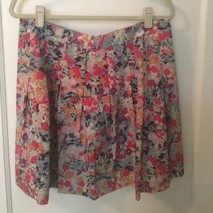 J. Crew abstract floral skirt