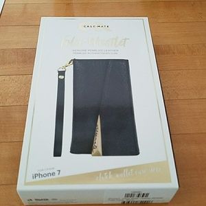 Casemate Leather iphone 7 Folio Wristlet new