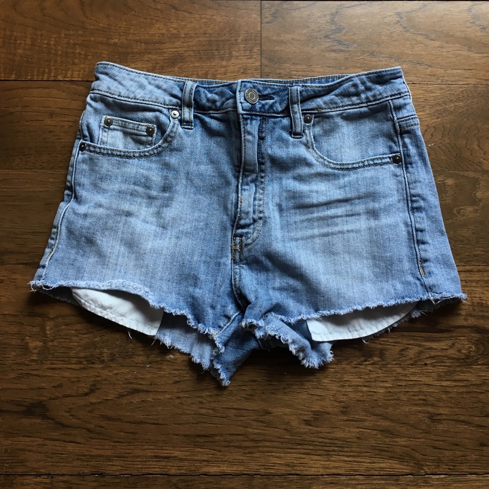 Light blue jean shorts!