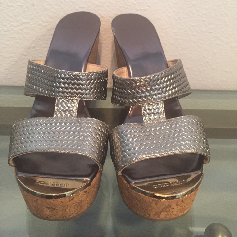 FLASH SALE! Lowered price Jimmy Choo wedges 😍❤️