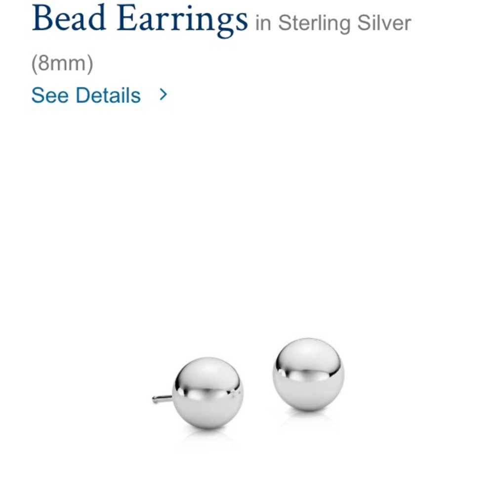 💯Authentic Blue Nile silver earrings