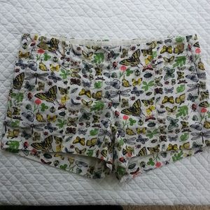 J. Crew Factory Critter Butterfly City Fit Shorts