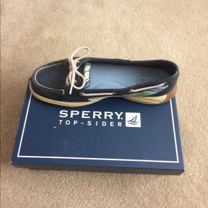 Sperry Top - Sider navy/plaid shoes, size 9