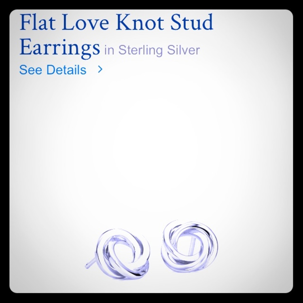 💯Authentic Blue Nile silver earrings