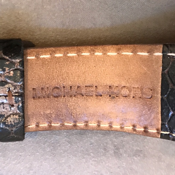 Michael Kors Rose Gold watch w/ leather band