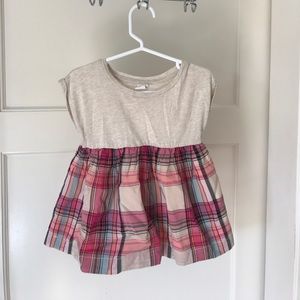 Baby gap plaid bottom shirt