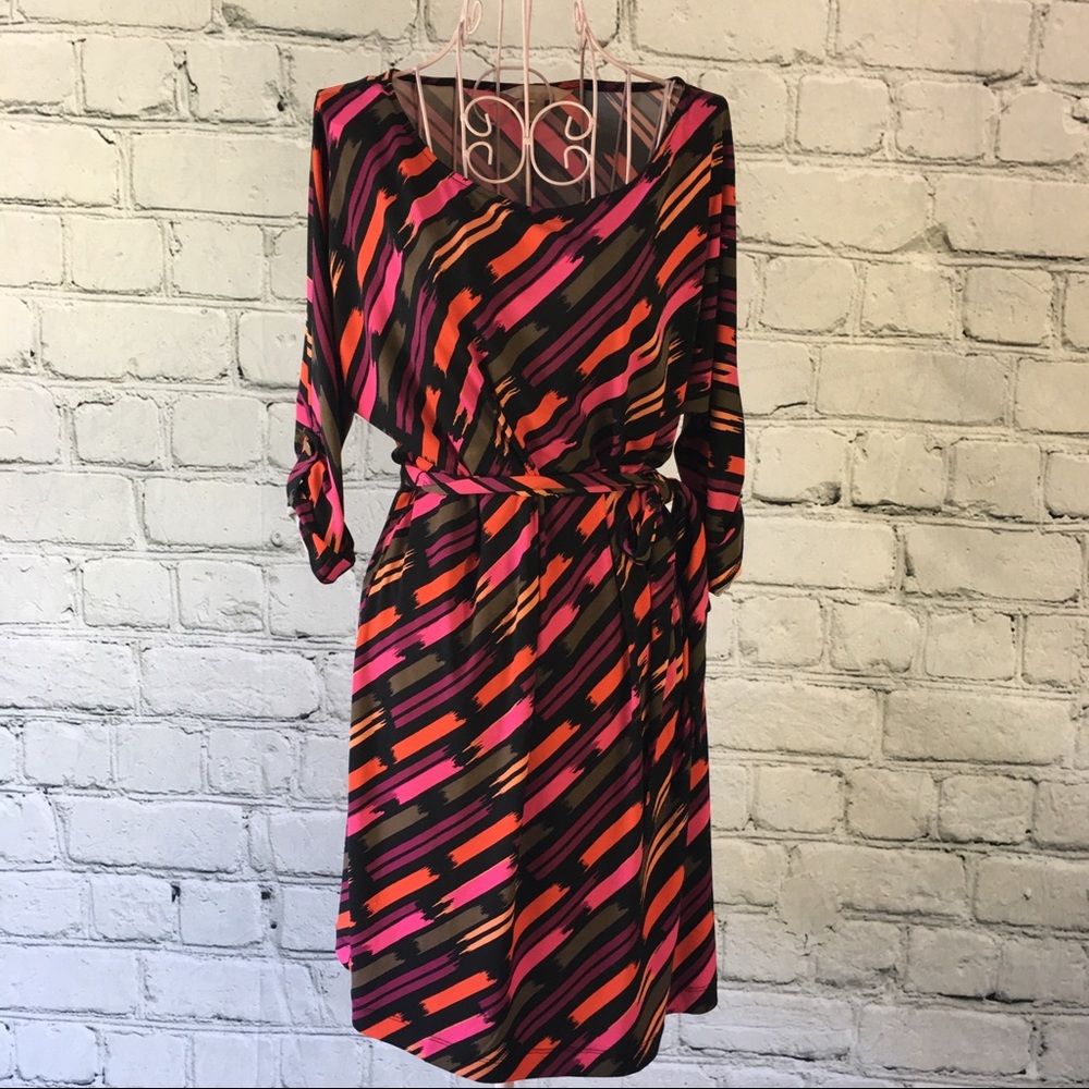 ❗️SOLD TieWaist Banana Republic Color Stroke Dress