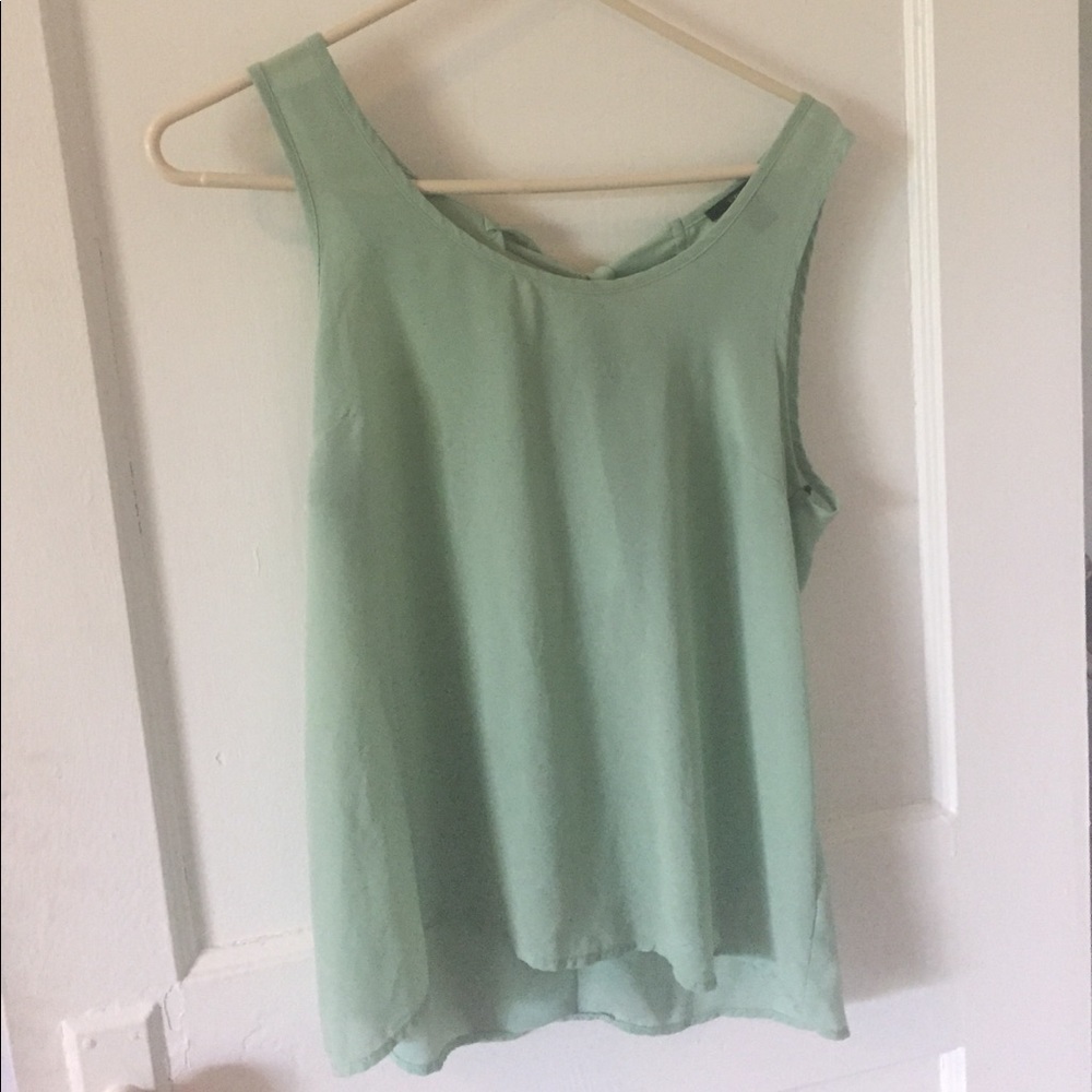 Green dress tank top