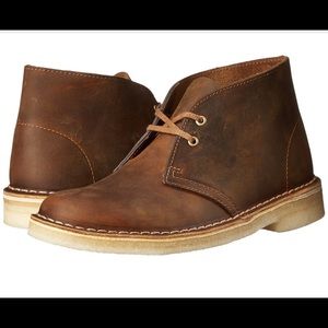 Women's Clarks Desert Boots- Beeswax Leather