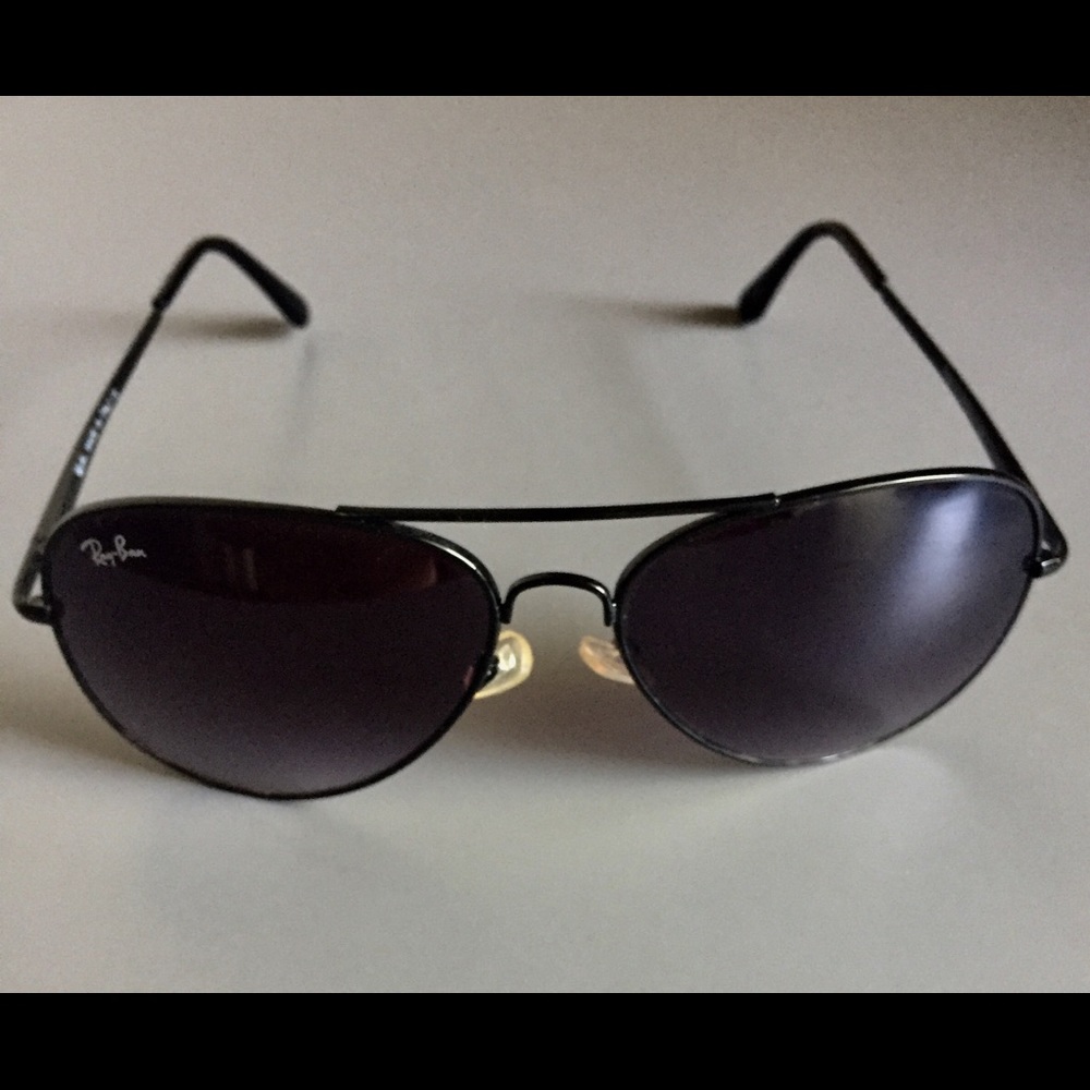 Ray-Ban RB 619 Black Tone Aviator Sunglasses