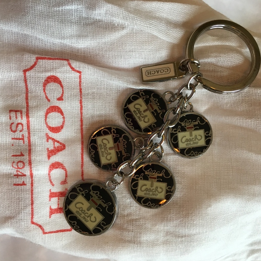 Coach logo key chain or purse bling