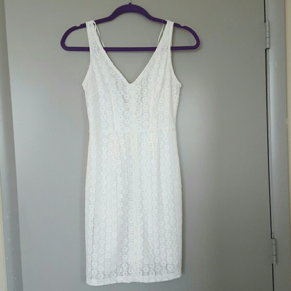 Zara White Summer Dress - S