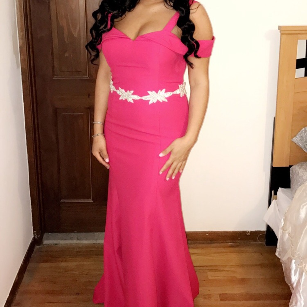 Hot pink mermaid dress