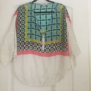 LOFT M/L Tunic Shirt with Drawstring Waistband