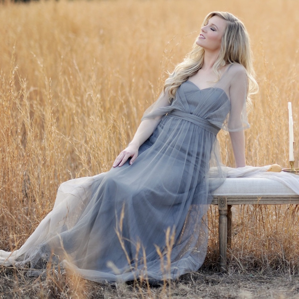 Jenny Yoo Annabelle Convertible Tulle Dress Sz 4