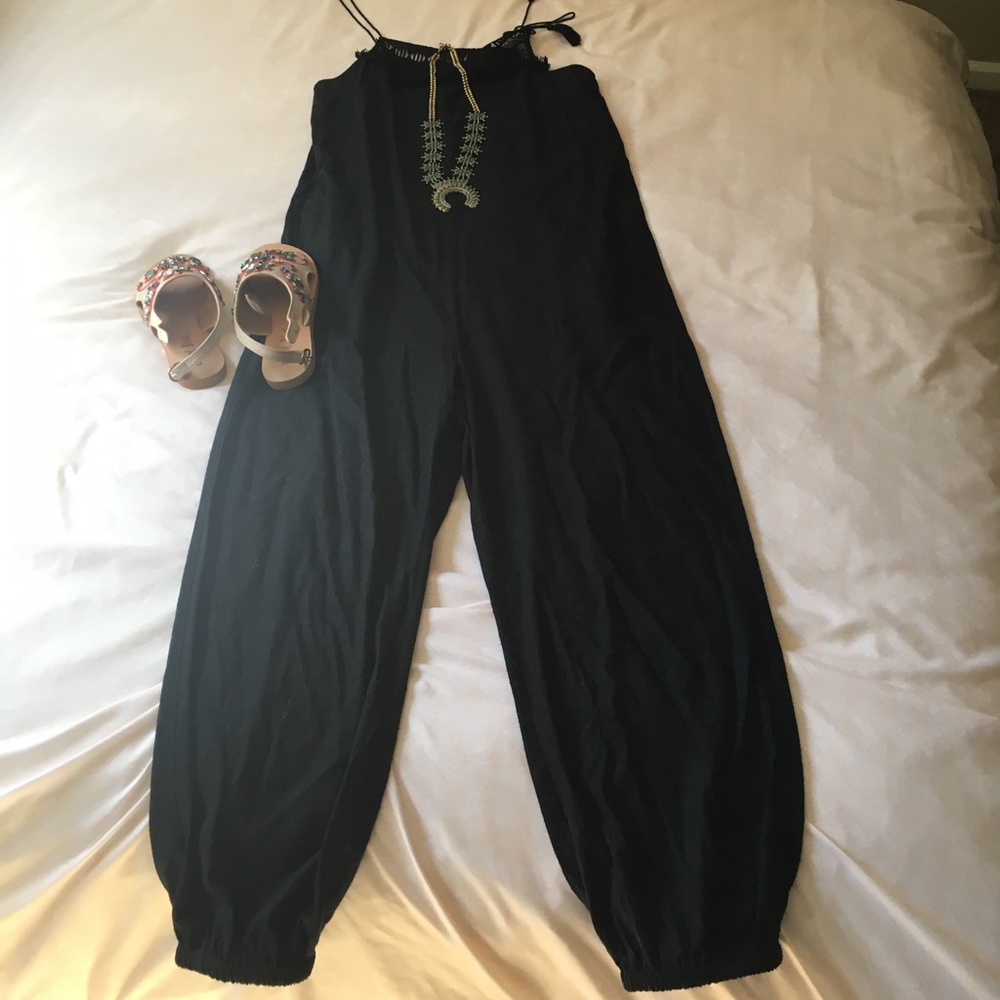 Black breezy Madewell jumpsuit
