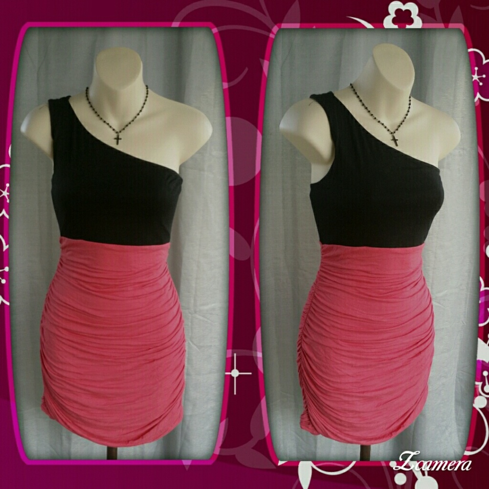 One shoulder mini dress