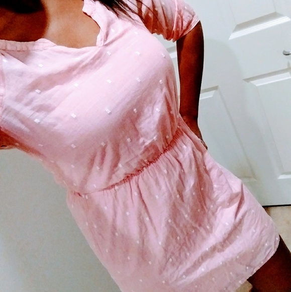 Old Navy Dresses & Skirts - 🎊SALE Old Navy Pink & White Linen Dress