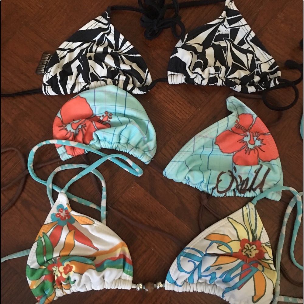Volcom and O'Neill bathing suit tops