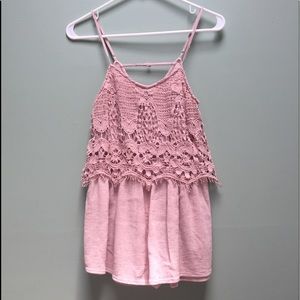 American Eagle Outfitters Baby pink romper