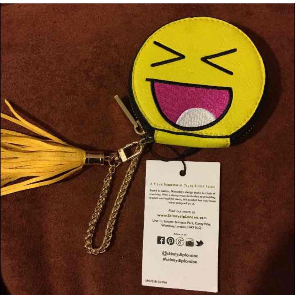 Asos skinny dip London emoji coin purse