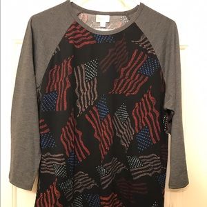 Lularoe Americana Flags Randy XL