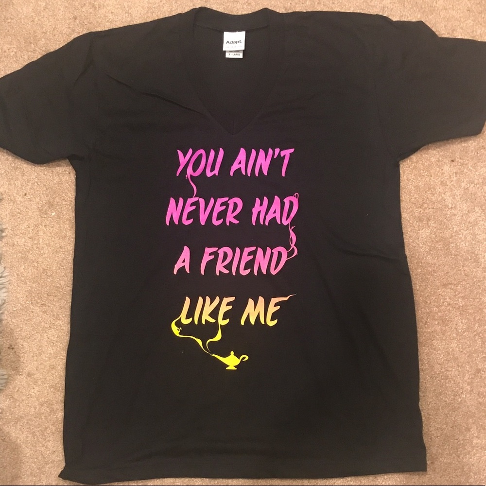 'Friend Like Me' V-Neck Tee by Adapt Clothing.