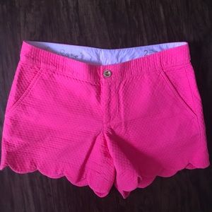 Lilly Pulitzer Buttercup Scallopped Shorts