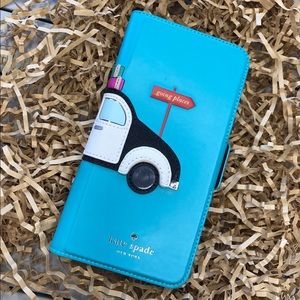 Car Appliqué Folio Case for iPhone 7 Plus