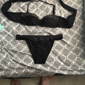 kardashian swim teeny bikini. Super cheeky bottoms