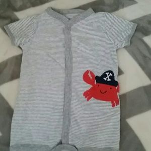 6 month crab romper