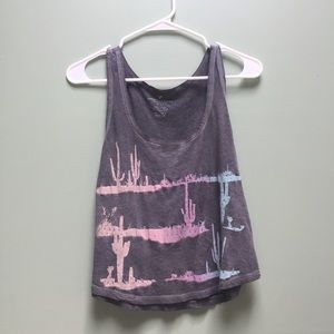 American Eagle Outfitters Gray Tank Top