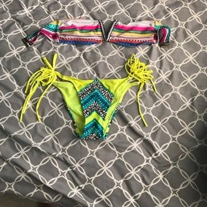 Miss match ripcurl teeny bikini