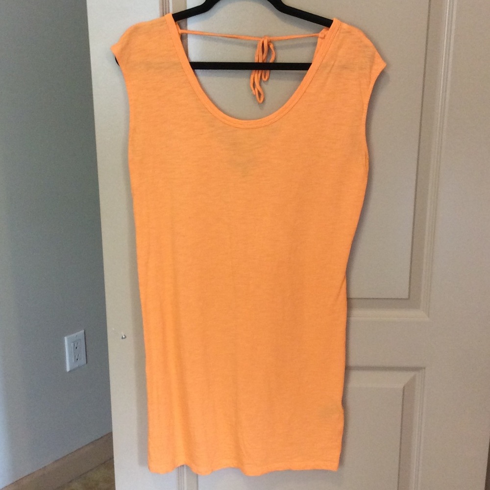 Express orange dress