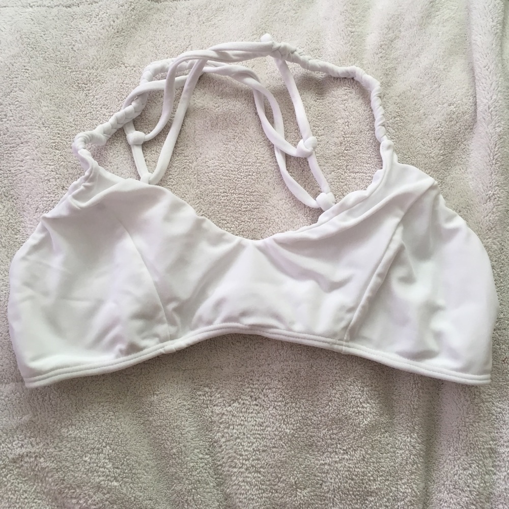 NWOT Posh Pua Kualoa top white sz medium - Picture 3 of 6