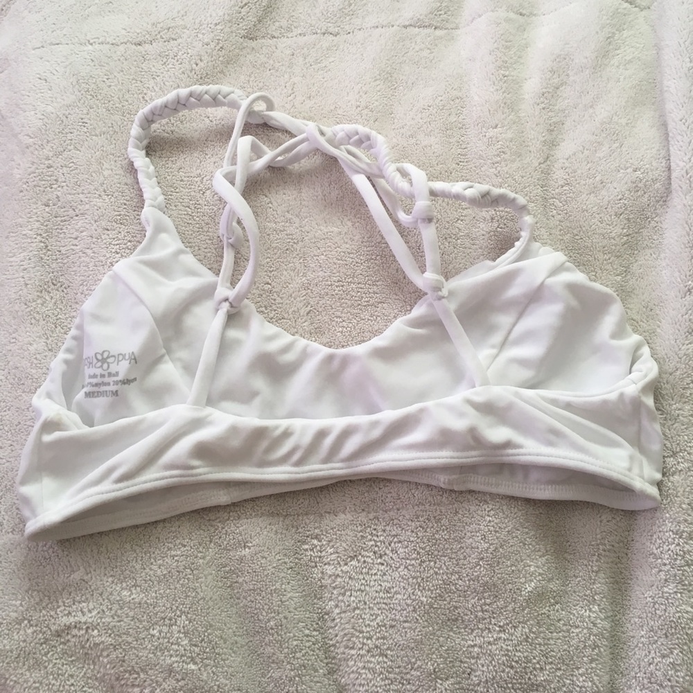 NWOT Posh Pua Kualoa top white sz medium - Picture 4 of 6