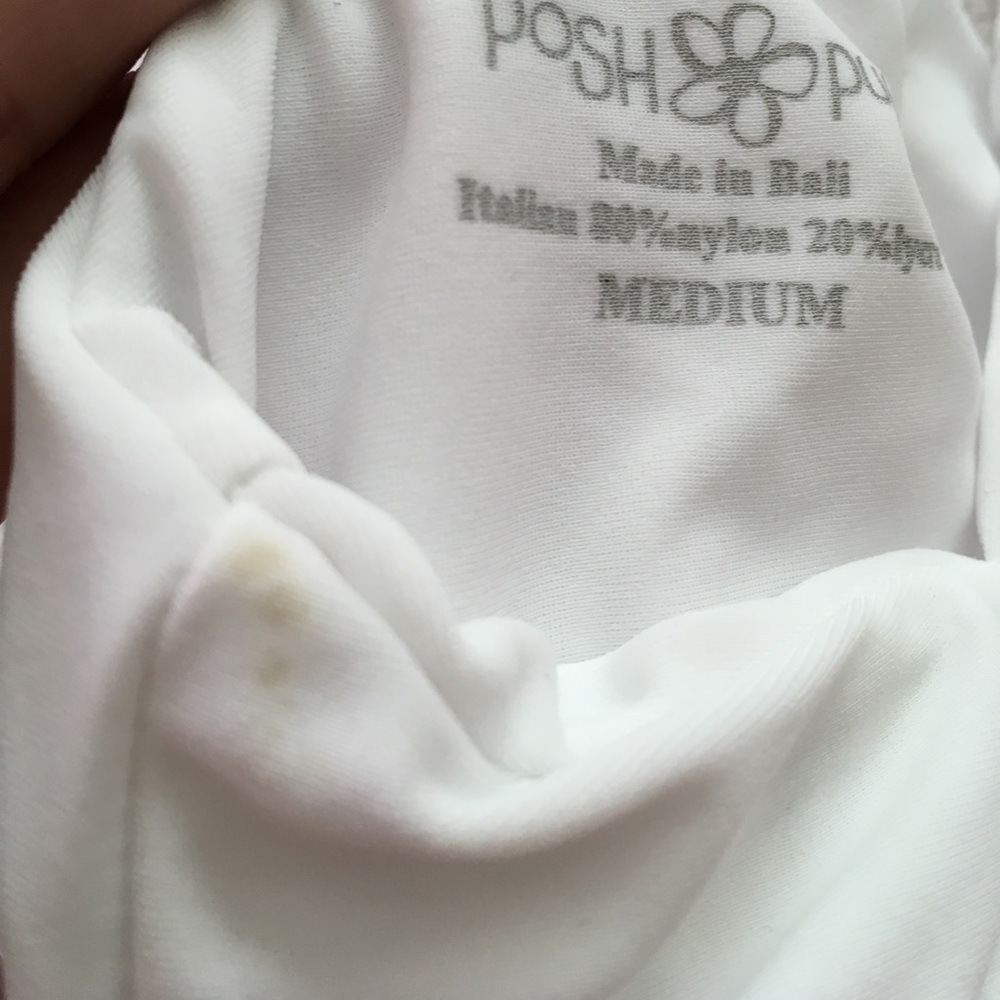 NWOT Posh Pua Kualoa top white sz medium - Picture 6 of 6