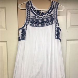 Lucky embroidered dress