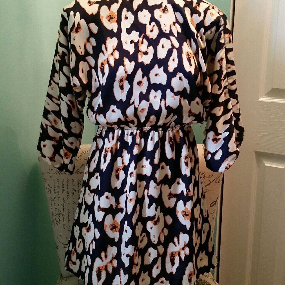 Open back leopard print mini dress