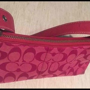 Coach Pink Small Zippered Purse