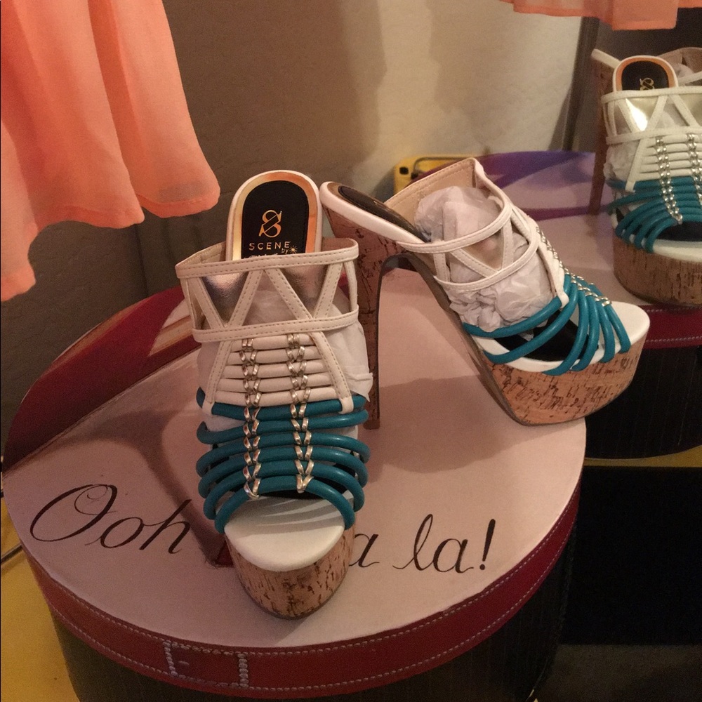 Shoe dazzle brand High heel mules