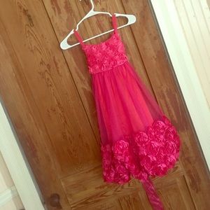 Girls size 12 pink pedal dress